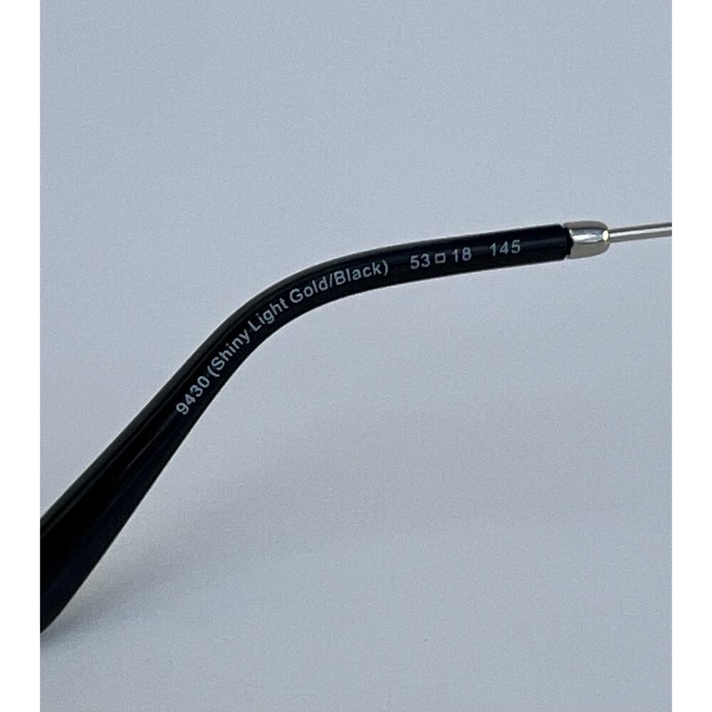 COACH Titanium HC5180TD Shiny Light Gold / Black Lightweight Frames 53 18 145 NW - Picture 10 of 16